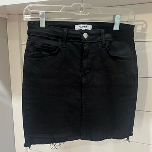Black Jean skirt
